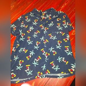 mickey mouse hawaiian shirt xxl